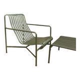 Low Palissade armchair in green metal by Bouroullec