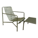 Fauteuil bas Palissade en métal vert Bouroullec