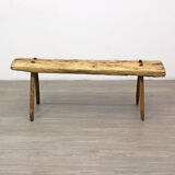 Rustic "wabi-sabi" bench