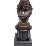 Bronze bust jacob van campen, 1595 - 1675, sculptor jacques elion 1842-1893