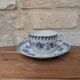 Antique coffee cup with saucer, Saint Amand and Hamage, Jeannette model