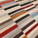 9x12 Mid Century Modern Large Vintage Kilim Rug, 272x367Cm