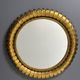 Midcentury bohemian Hollywood Regency Spanish gilt metal sun mirror, 1960s