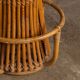 Striking 20thc italian standing bamboo dry bar & stools c.1960