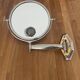 Miroir orientable éclairant vintage, Brot, France art deco