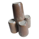 Set of Digoin stoneware glasses