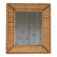 Rattan mirror