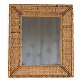 Rattan mirror