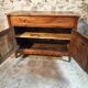 Antique French Walnut Sideboard - 19th Century Buffet with Drawer and Double Doors - Rustic Farmhouse Storage