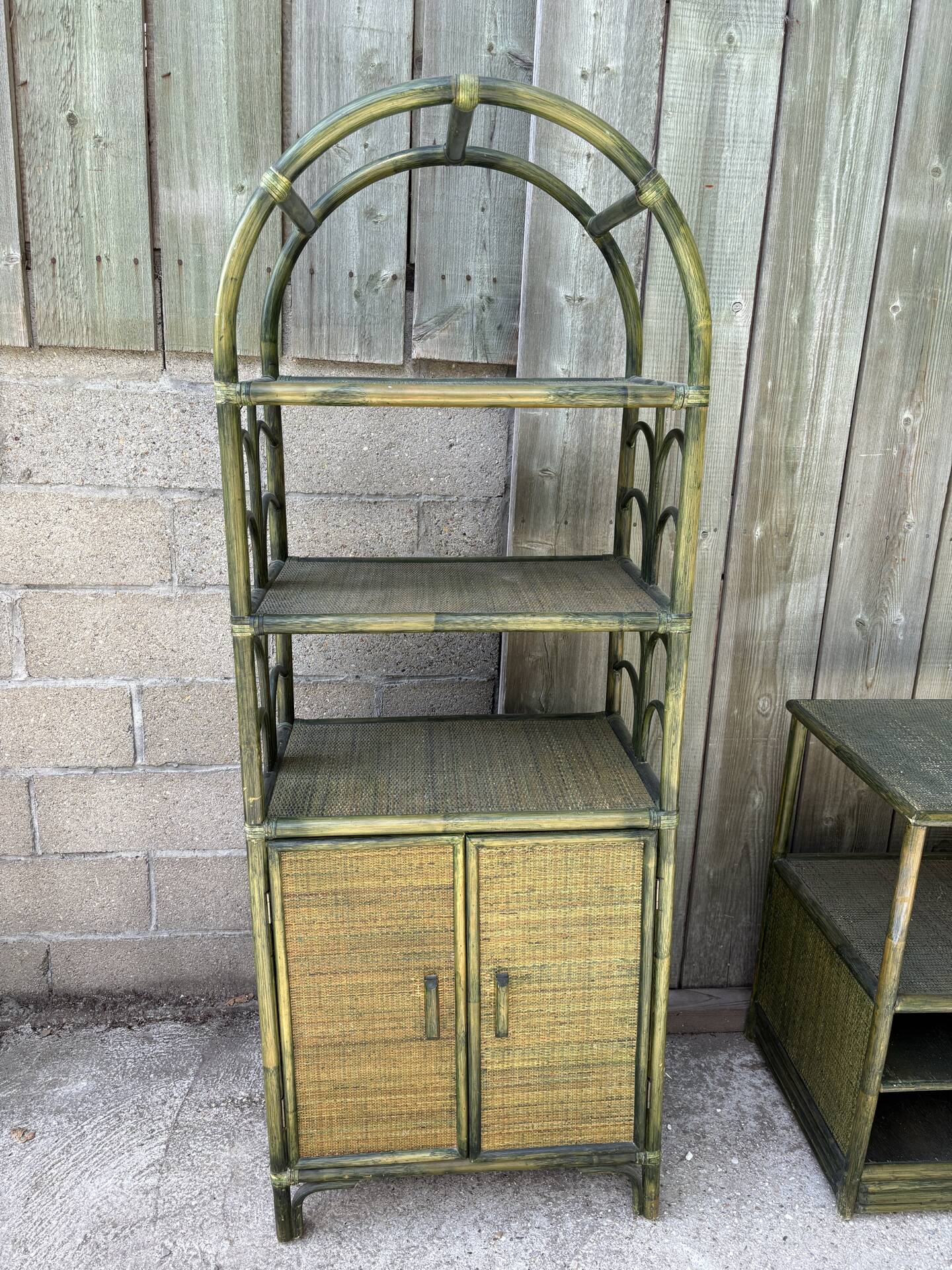 Vintage furniture set - bamboo and rattan