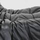 Vintage Togo Ligne Roset 3 seater sofa black leather by Michel Ducaroy 1990s