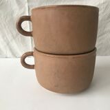 2 cups vintage sandstone