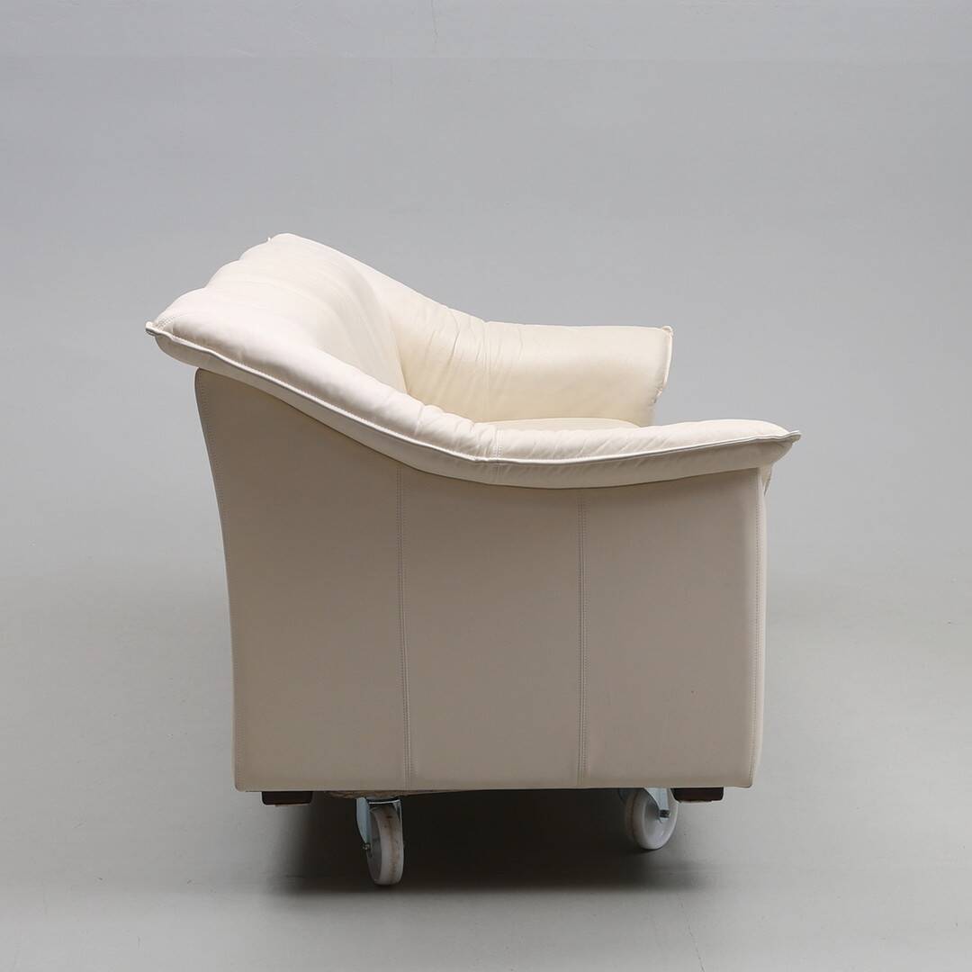 Vintage 2-Piece Leather Sofa Set — 2-Seater + 3-Seater — Second Half of the