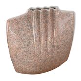 Virebent ceramic vase free form art deco