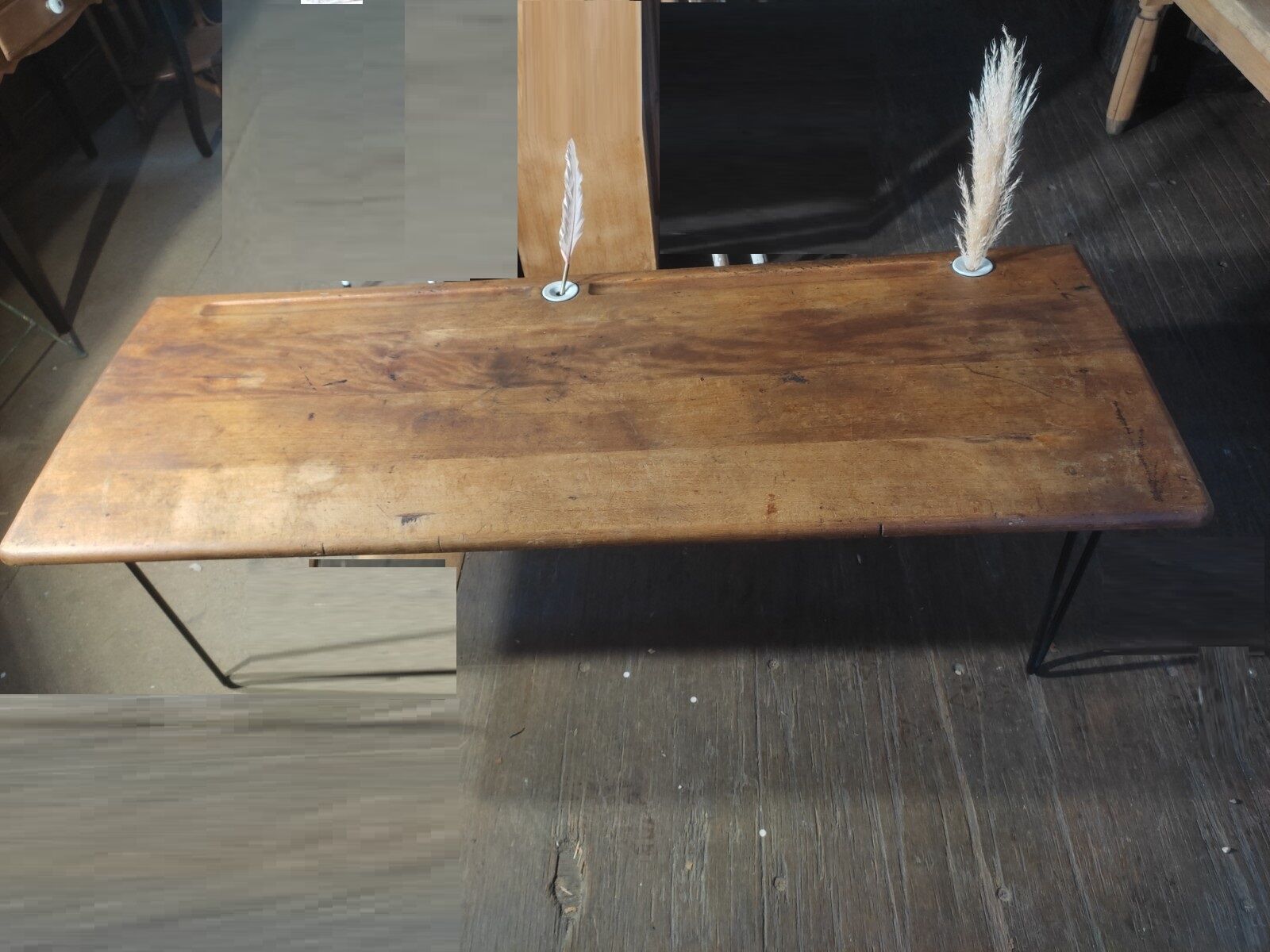 Coffee table living room legs compass tray wood desk school