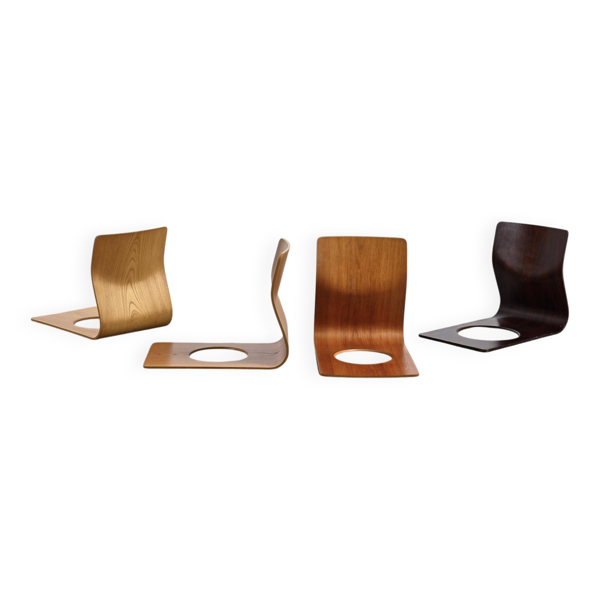 Zaisu chair model by Kenji Fujimori, Tendo Mokko edition, Japan 1963.