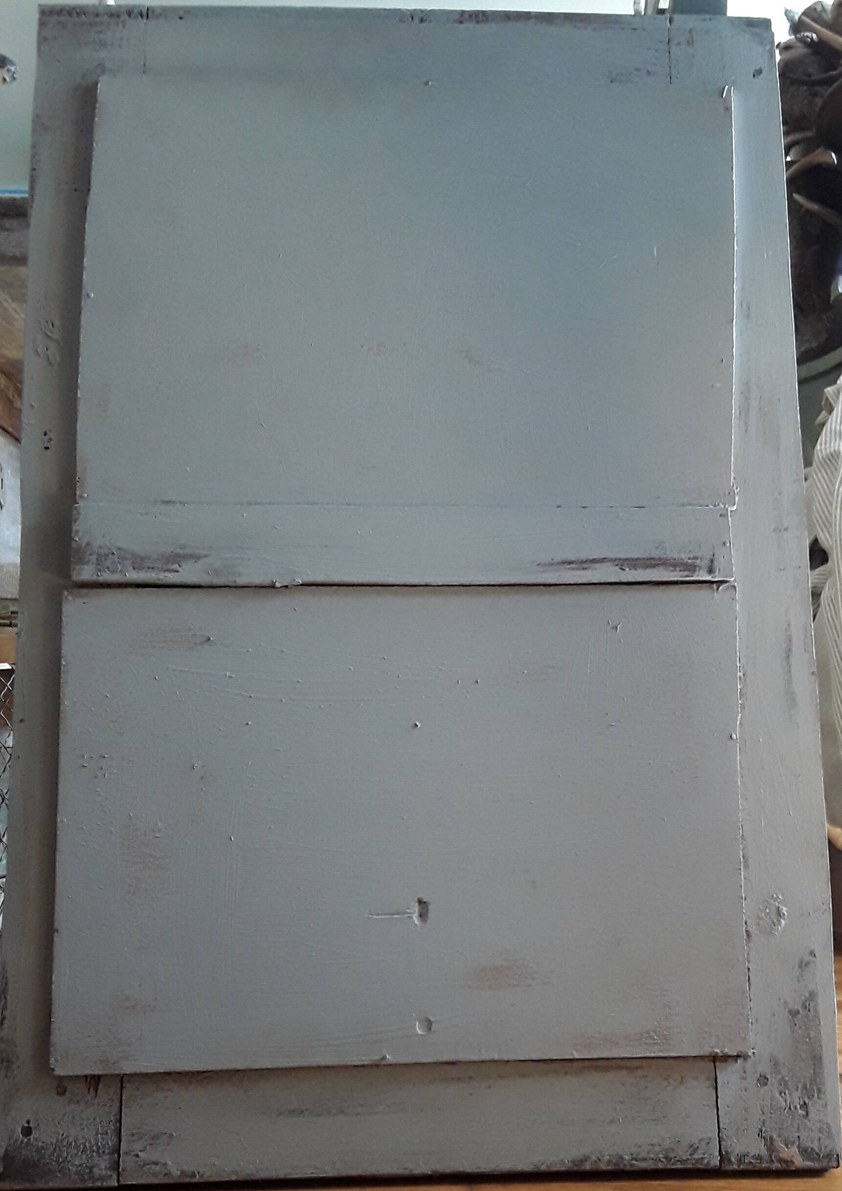 19th century wooden beaded mirror