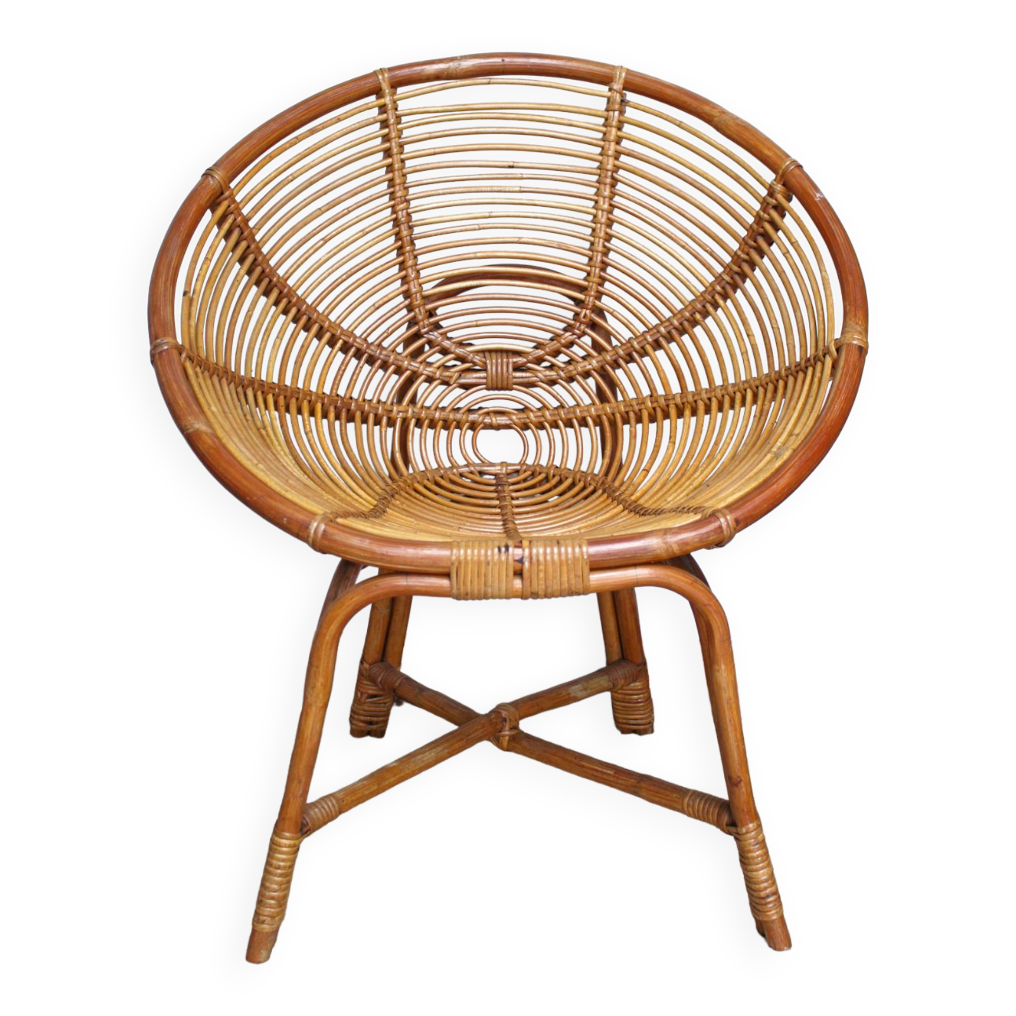 Rattan armchair