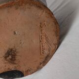 Rustic Terracotta Jug with Black Glaze from Lucca, Italy - 19th Century Country House Decor