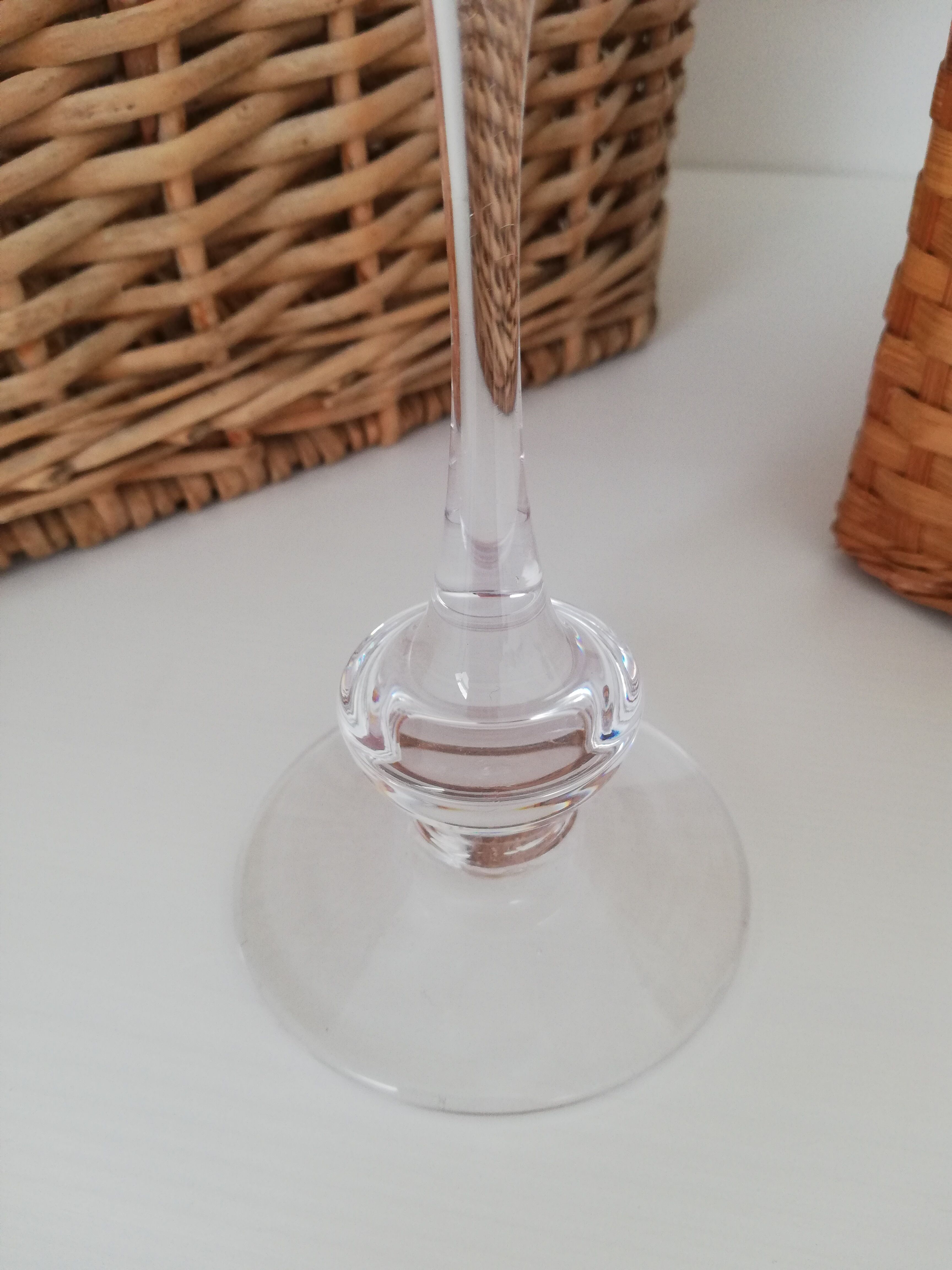 Glass candle holder