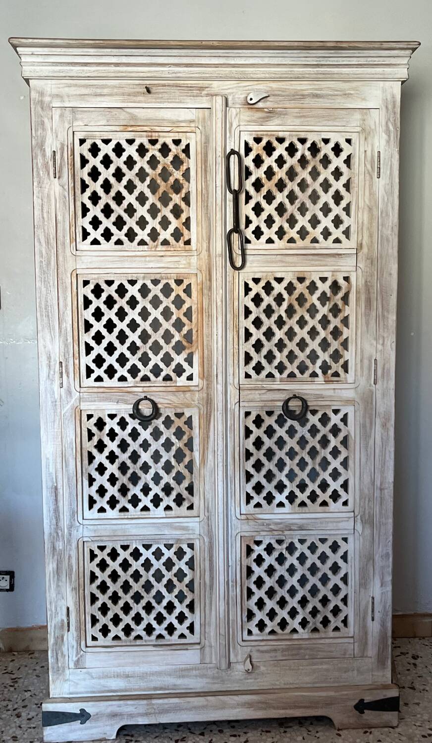 Handcrafted wooden cabinet