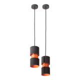 Pair of vintage ceiling lamps by Jo Hammerborg