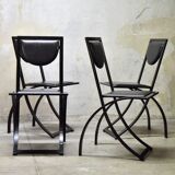 Sinus chairs by KFF from the 80s Bauhaus design