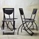 Sinus chairs by KFF from the 80s Bauhaus design