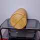 Rattan and brass umbrella stand, Italy, 1970