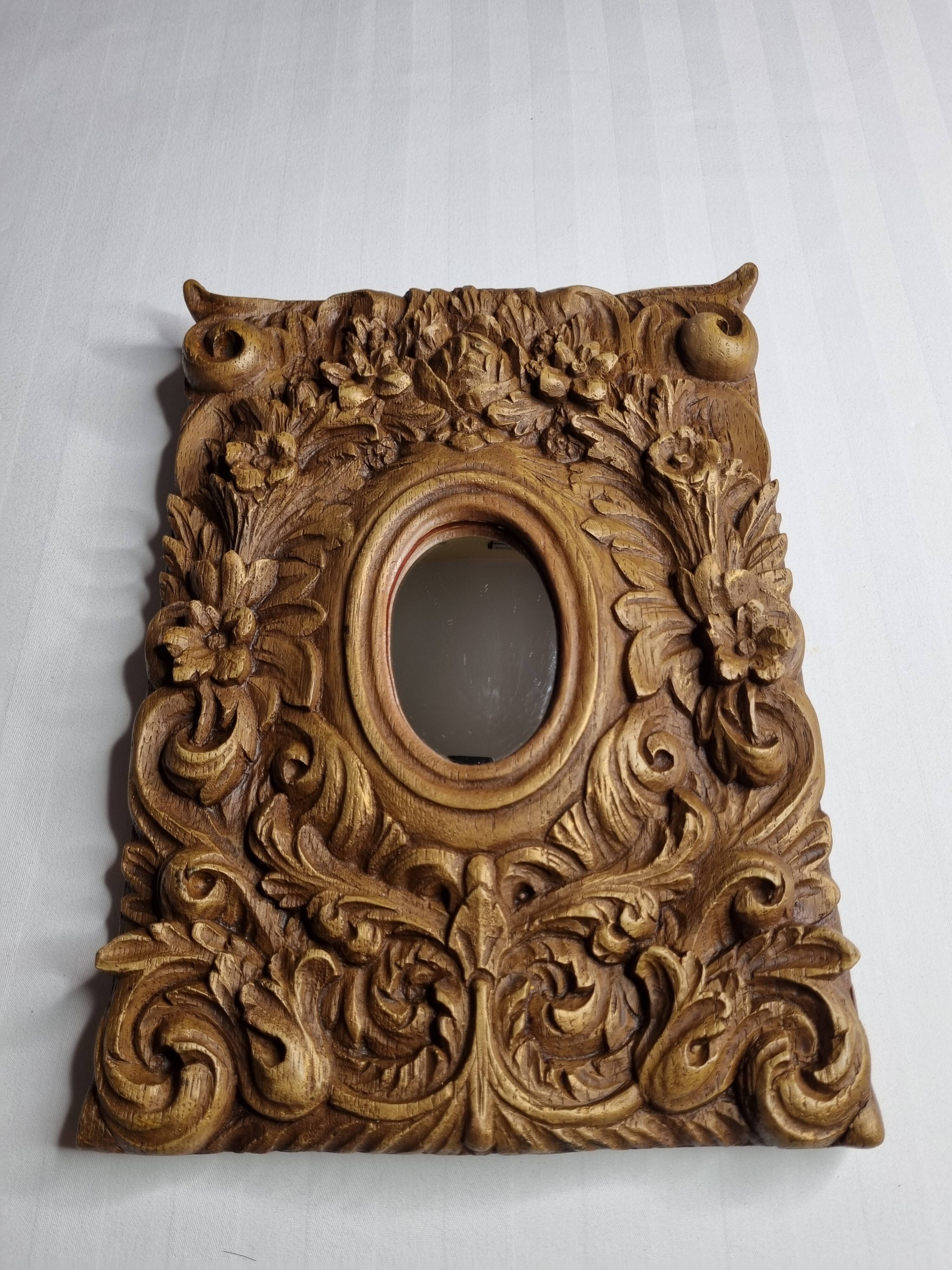 Vintage witch mirror "Gargoyles studio" Brooklyn, New York, 32 cm