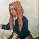 Antique seaside oil painting, c. 1845