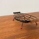 Mid-Century String Fruit Bowl with Teak Handle, 1960s