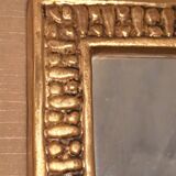 François Lembo mirror in gold ceramic