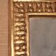 François Lembo mirror in golden ceramic