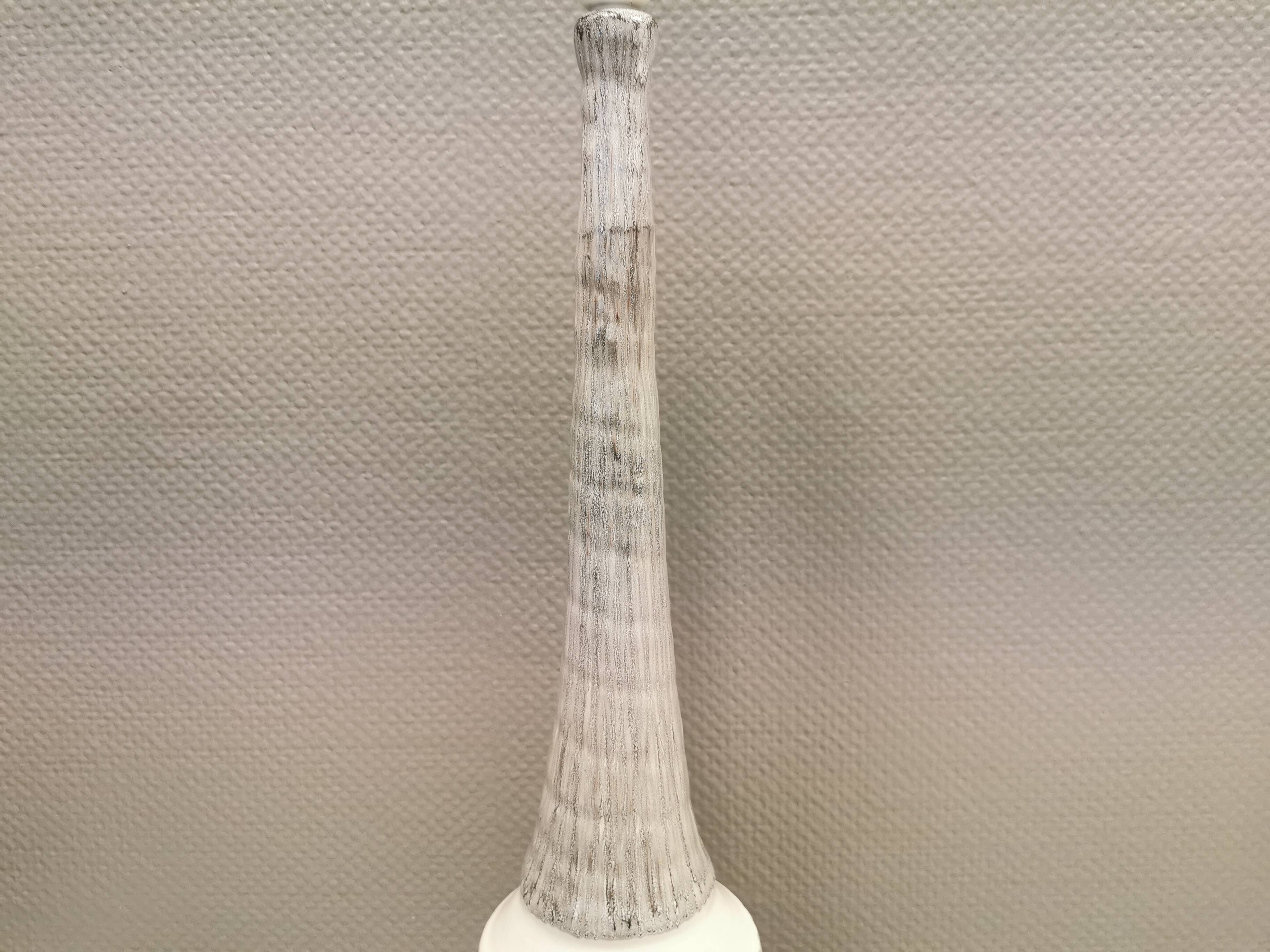 Large floor/table lamp in ceramic, from Danish Dissing ceramic