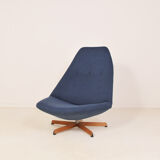 Scandinavian swivel armchair in oak - Madsen & Schubell - 1970