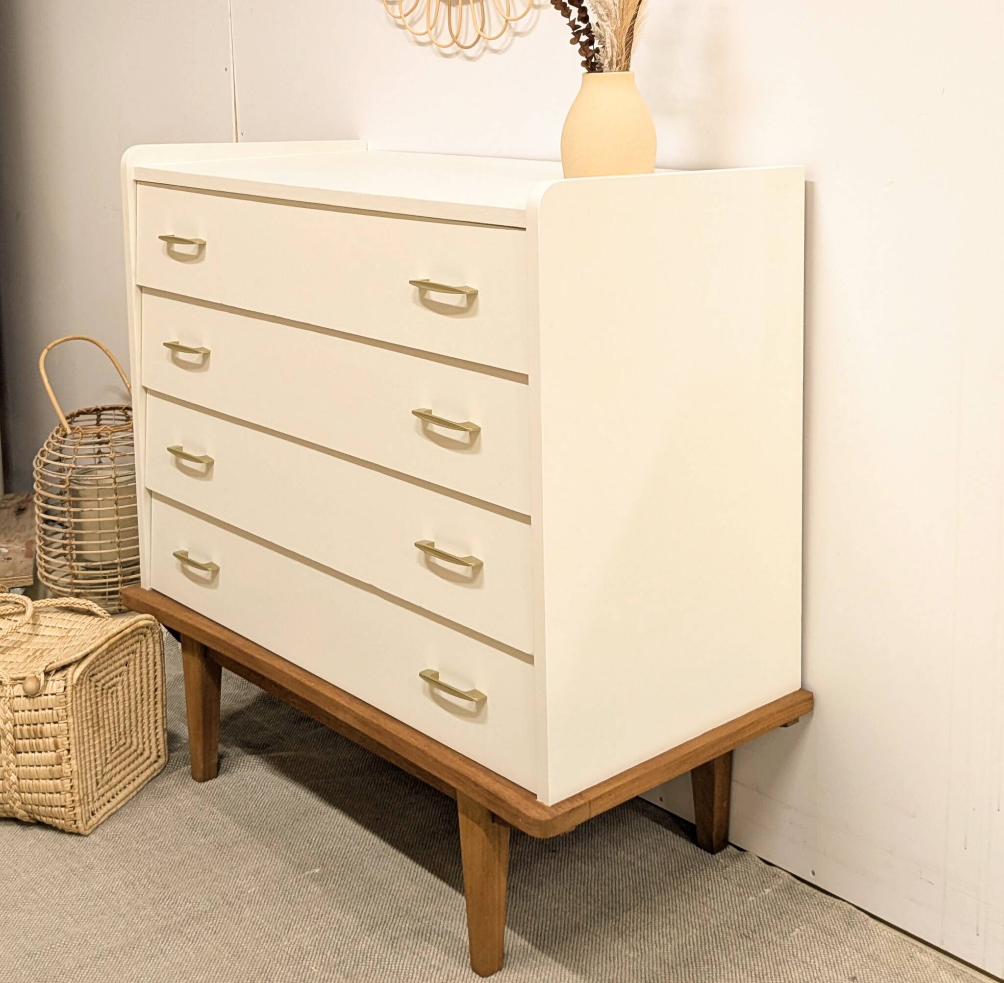 Vintage Scandinavian style chest of drawers