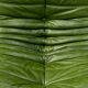 Fauteuil Togo en cuir vert forêt attribué à Michel Ducaroy pour Ligne Roset.