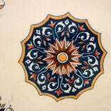 2 decorative wall plates Gien, circa 1900