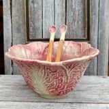 Pink cabbage slip salad bowl