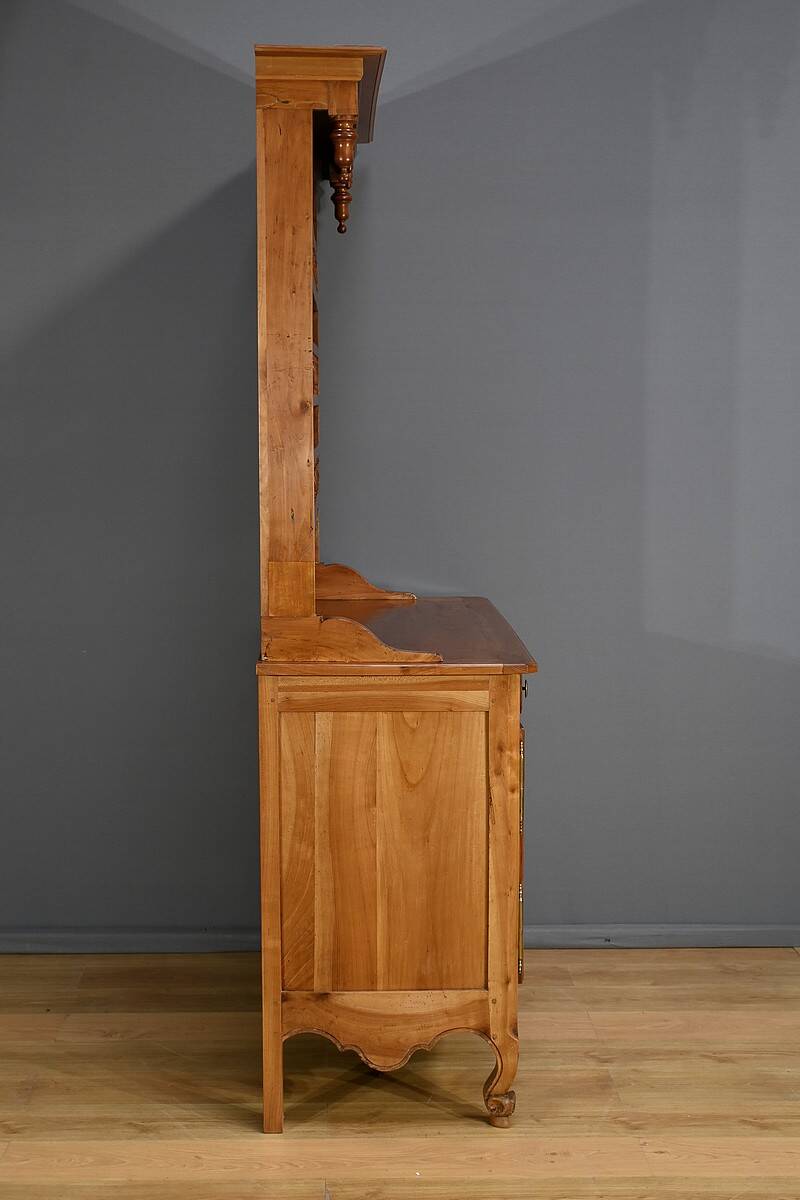 Louis XV style blond cherry wood sideboard – mid-19th century