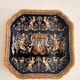Old Plate Serving Salad Bowl Earthenware Gien Renaissance Angelot Model Made