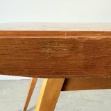 Vintage extendable oak table, František Jirák