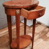 Oval marquette side table