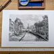 Utrecht, Netherlands, Vintage engraving, printed in 1879.