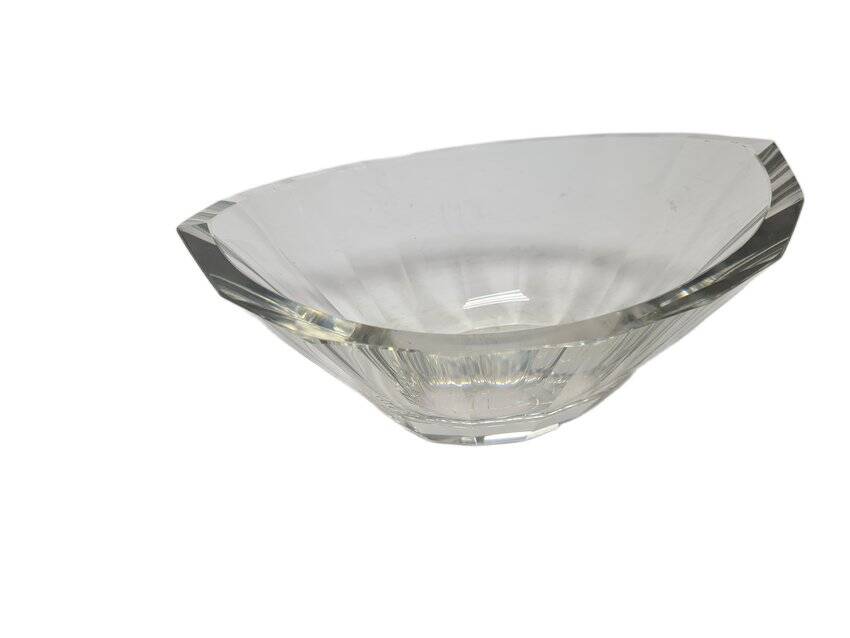 Art Deco transparent jardiniere from Moser, 1930s