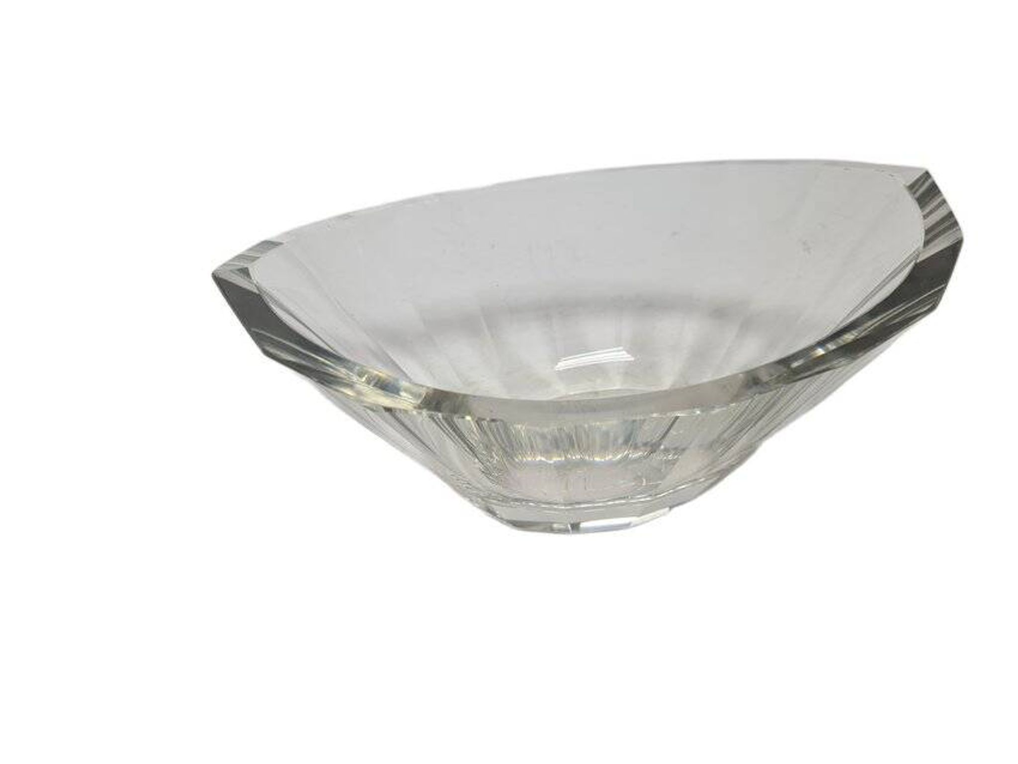 Jardinière transparente Art Déco de Moser, années 1930