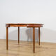 Table à manger en teck des années 50 et chaises par Hans Olsen pour Frem Røjle, Danemark, années 1960, ensemble de 5.