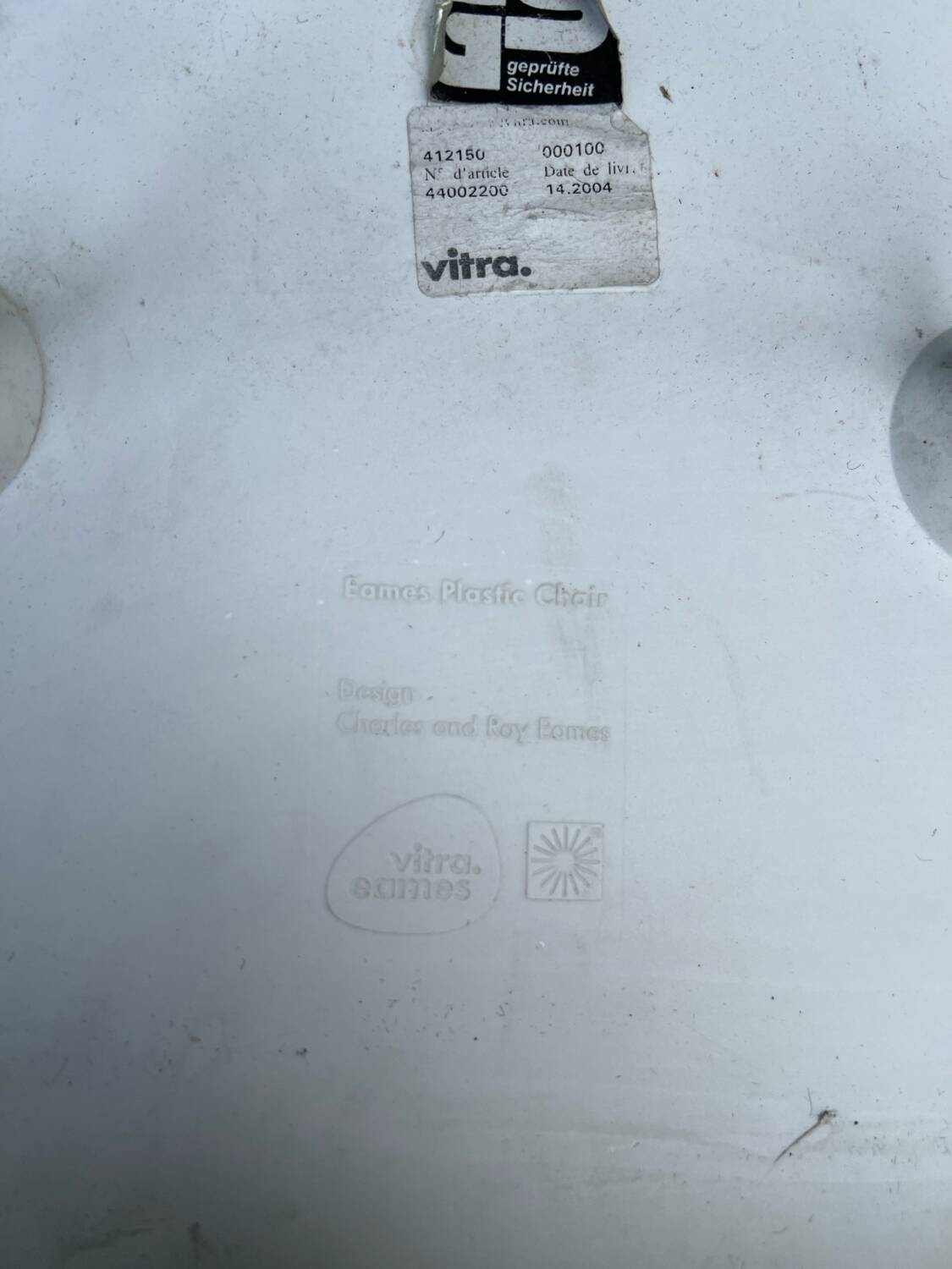 Pair of Plastic Side Chairs by Vitra