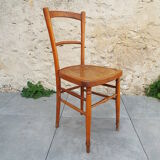 Chaise bistrot assise décorée